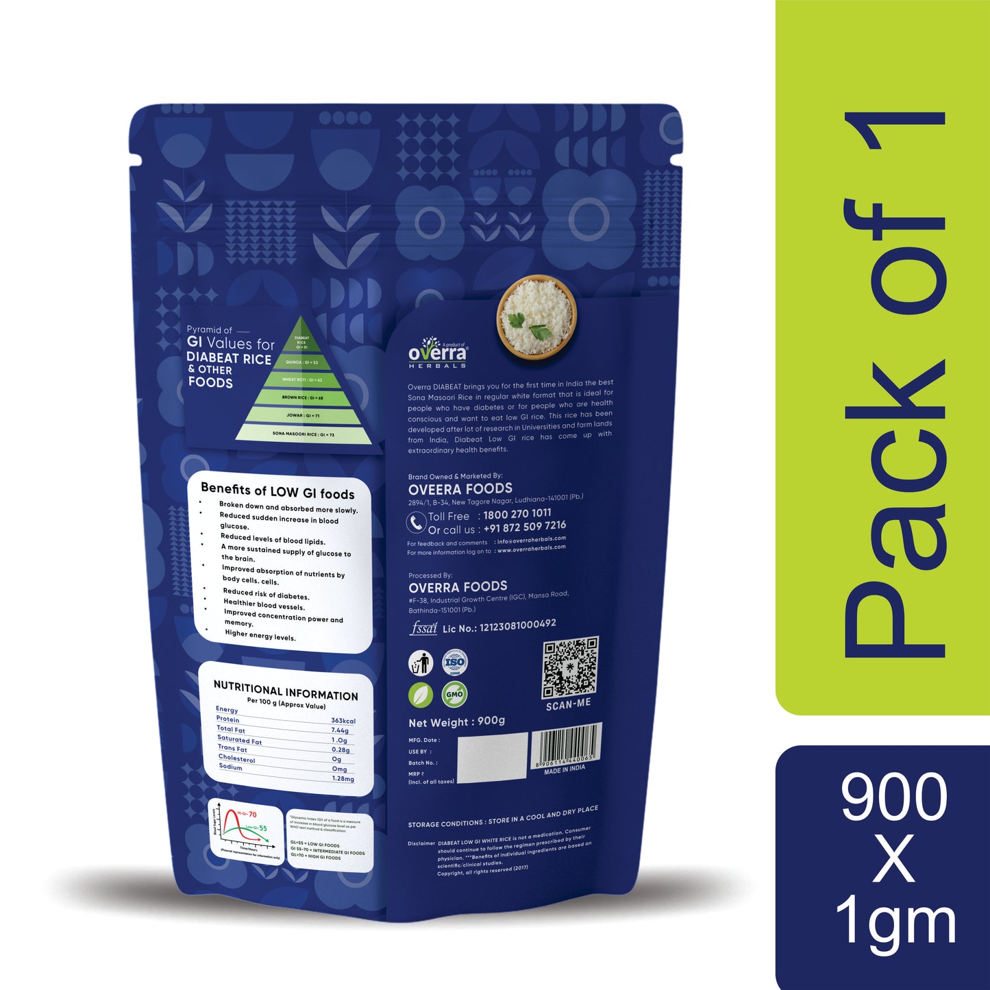 Diabeat Low GI Diabetic Friendly Rice 900 gm