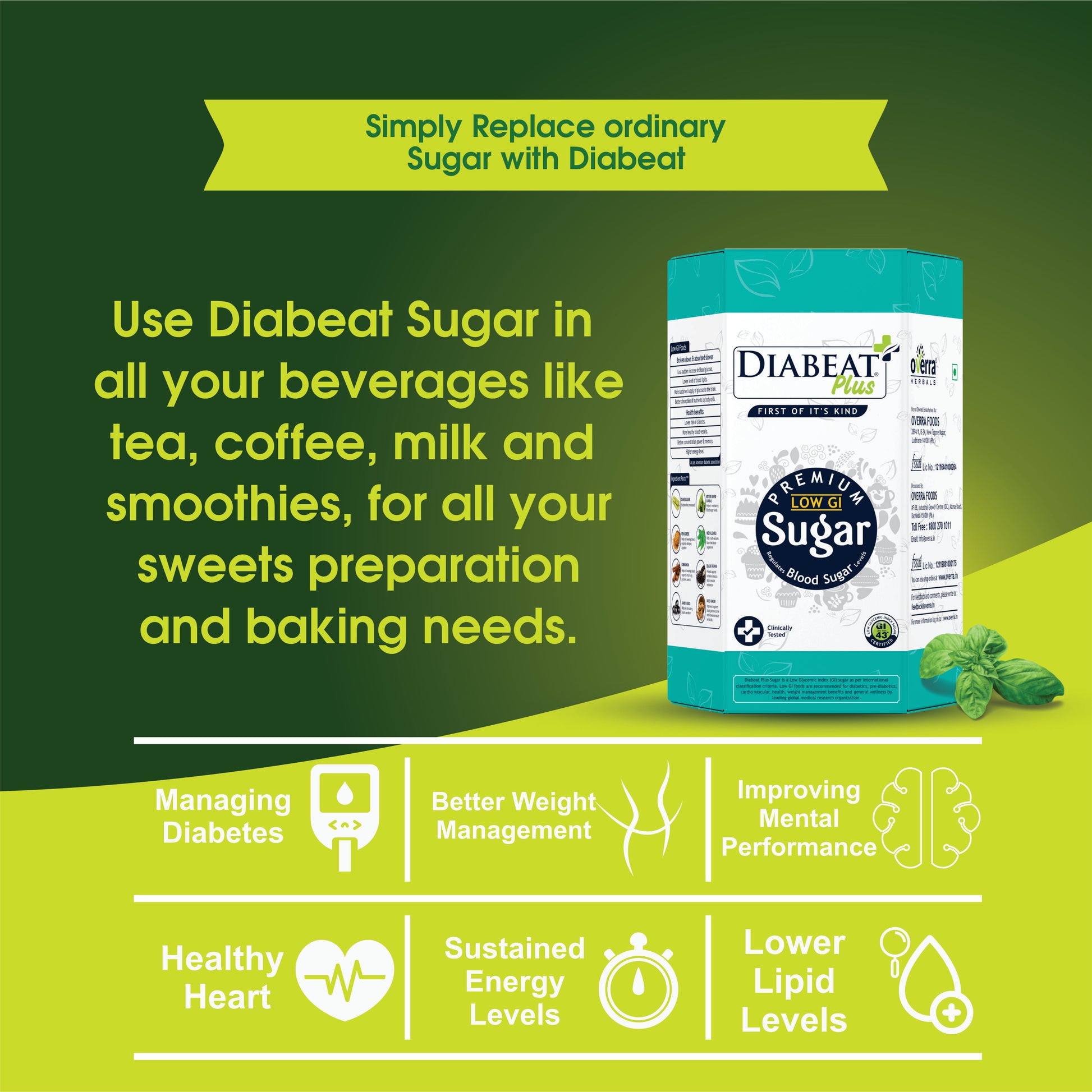 Diabeat Low GI Sugar for diabetes patients